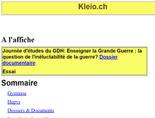 Tablet Screenshot of kleio.ch